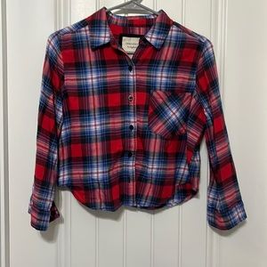 Forever 21 cropped flannel
